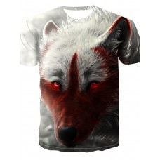 Perrygirls New blood wolf men's and women's round neck T-shirt