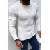 Slim-fit Long-sleeve Pullover Round Neck Sweater