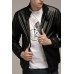 Men's Leather Slim-fit Motorcycle Leather Jacket