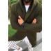 Men's Long-sleeved Cardigan Hooded Knit Sweater